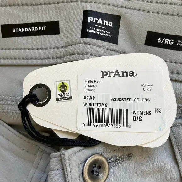 Prana Halle Pant Women’s 6 Regular Sterling Standard Fit Boot Cut Low Rise - Picture 8 of 14